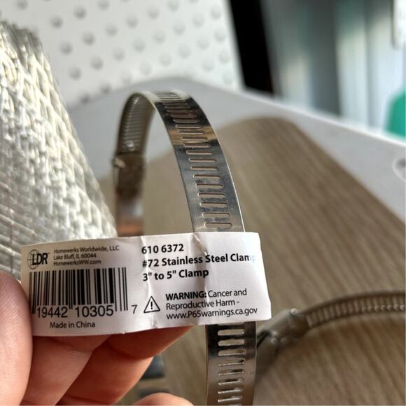 Kraftex Gutter Guard for gutters 2-4 inches wide. NEW with Stainless Steel Clamp - Picture 2 of 3